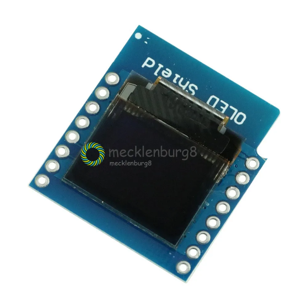 Мини-экран 0 66 дюйма 64X48 OLED для WeMos D1 IIC/I2C SSD1306 Mini ESP32 Oled-модуль 3 В ЖК-экран Arduino AVR STM32