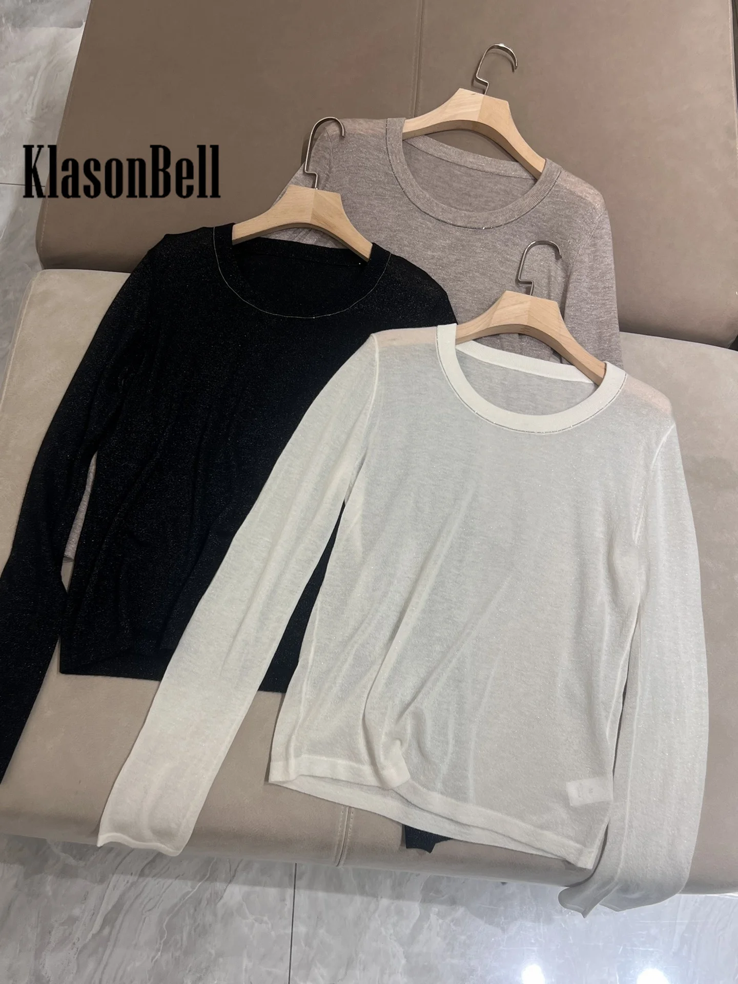 11 25 KlasonBell-Женская одежда новая цепочка с бисером круглым вырезом и длинными