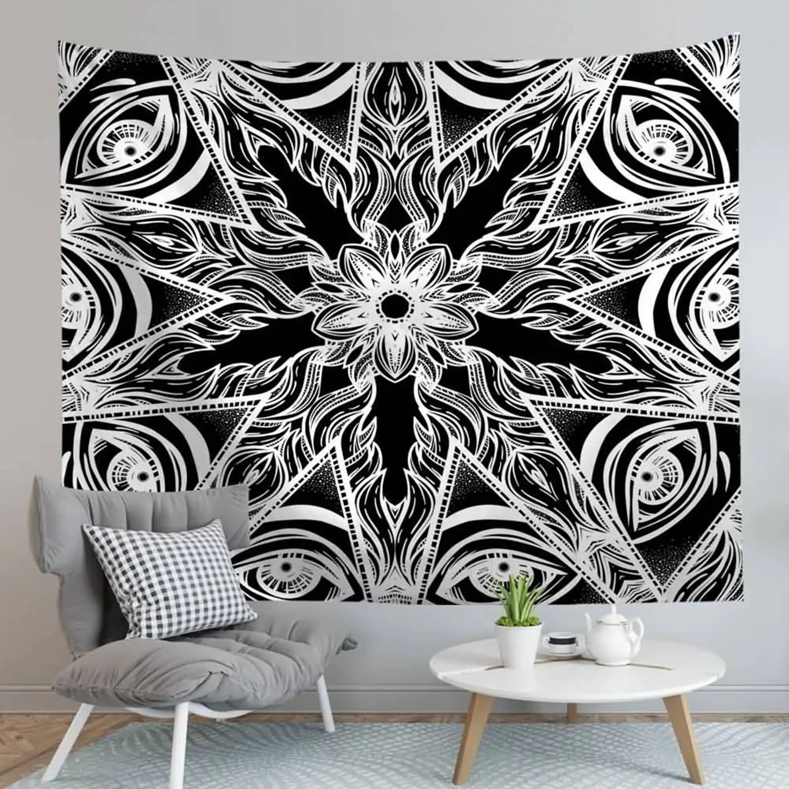 

Dorm Art Wall Decor Covering Tapestry Blanket Sun Compass Owl Mandala Dream Catcher Wall Tapestry tapiz