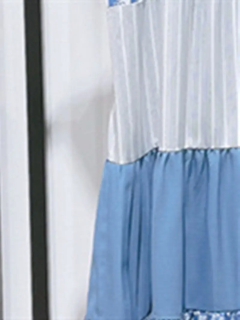 2023 Summer Women Strapless Stitching Dress Letter Plaid Spaghetti Strap Sleeveless Ruffles Female Midi Sling Robes