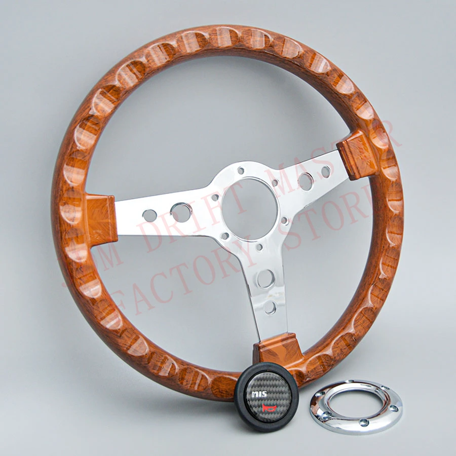 14-дюймовый универсальный классический деревянный руль Sim Racing спортивный для Nismo