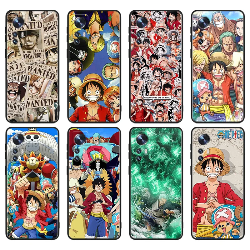 

Anime Oness Pieces Zoro Luffy Phone Case For Xiaomi Mi 12T 12S 12X 11i 11X 11T 11 10T 10S Ultra Pro Lite Black Soft Cover