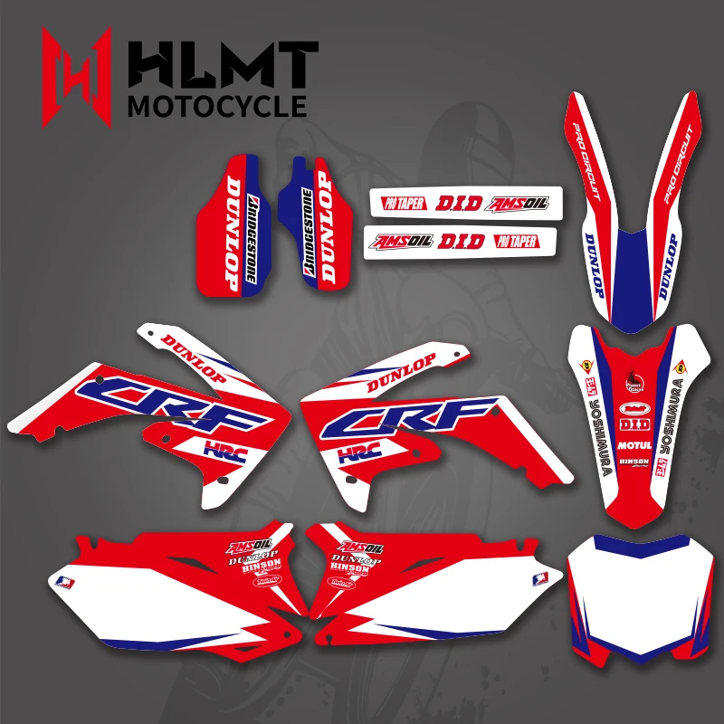 HLMTMotocross для Honda CRF250R CRF250 2010-2012 CRF450R CRF450 2009 -2012 2011 CRF 250 450 R 250R 450R графические Наклейки -