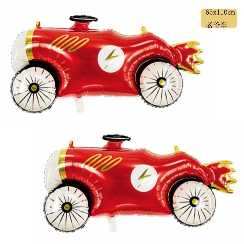 

10pcs Cartoon Express Racer Car Foil Balloon Inflatable Helium Balloons Wedding Decoration Happy Birthday Party Supplies Balloon