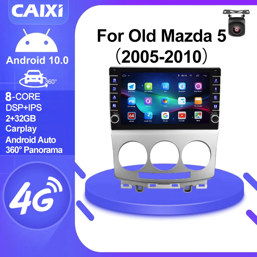 Магнитола CAIXI 2 din для MAZDA 5 2005 -2010 Автомобильная Мультимедийная система Android 10