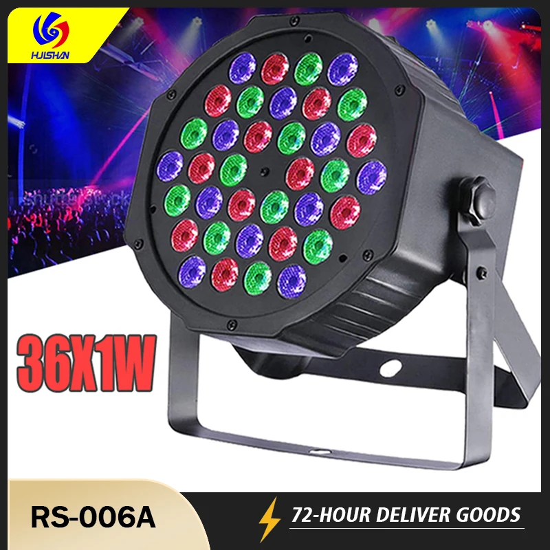 

High Quality Led Par Light 36X1W RGB Color Strobe DMX Stage Lights Disco Laser Lamp Party Spotlighting Event Stage Effect Club
