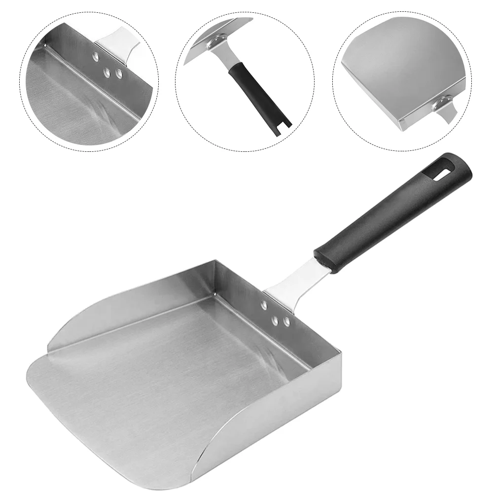 

Stainless Steel Chip Spatula Kitchen Food Scoop Chips Wok Spoon Multi-function Cereal Home Tools Burger