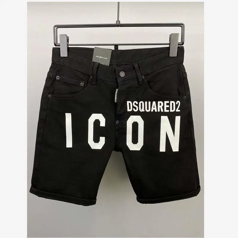 

Модные короткие джинсы DSQUARED2, модная Повседневная тонкая Высококачественная джинсовая одежда с надписью
