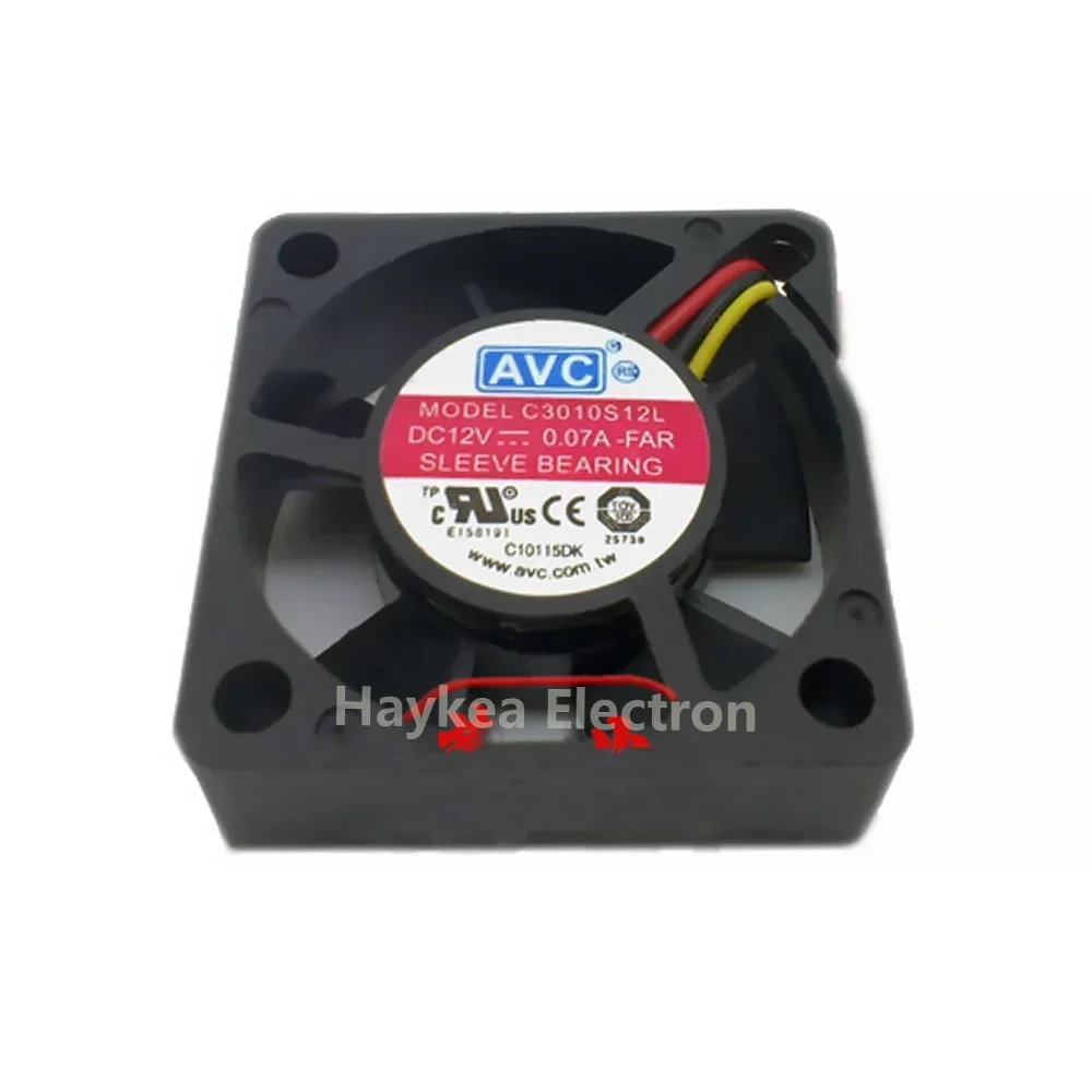 Для AVC C3010S12L DC12V 0 07A 30x30x10 мм 3010 3 см ультра тихий охлаждающий вентилятор для