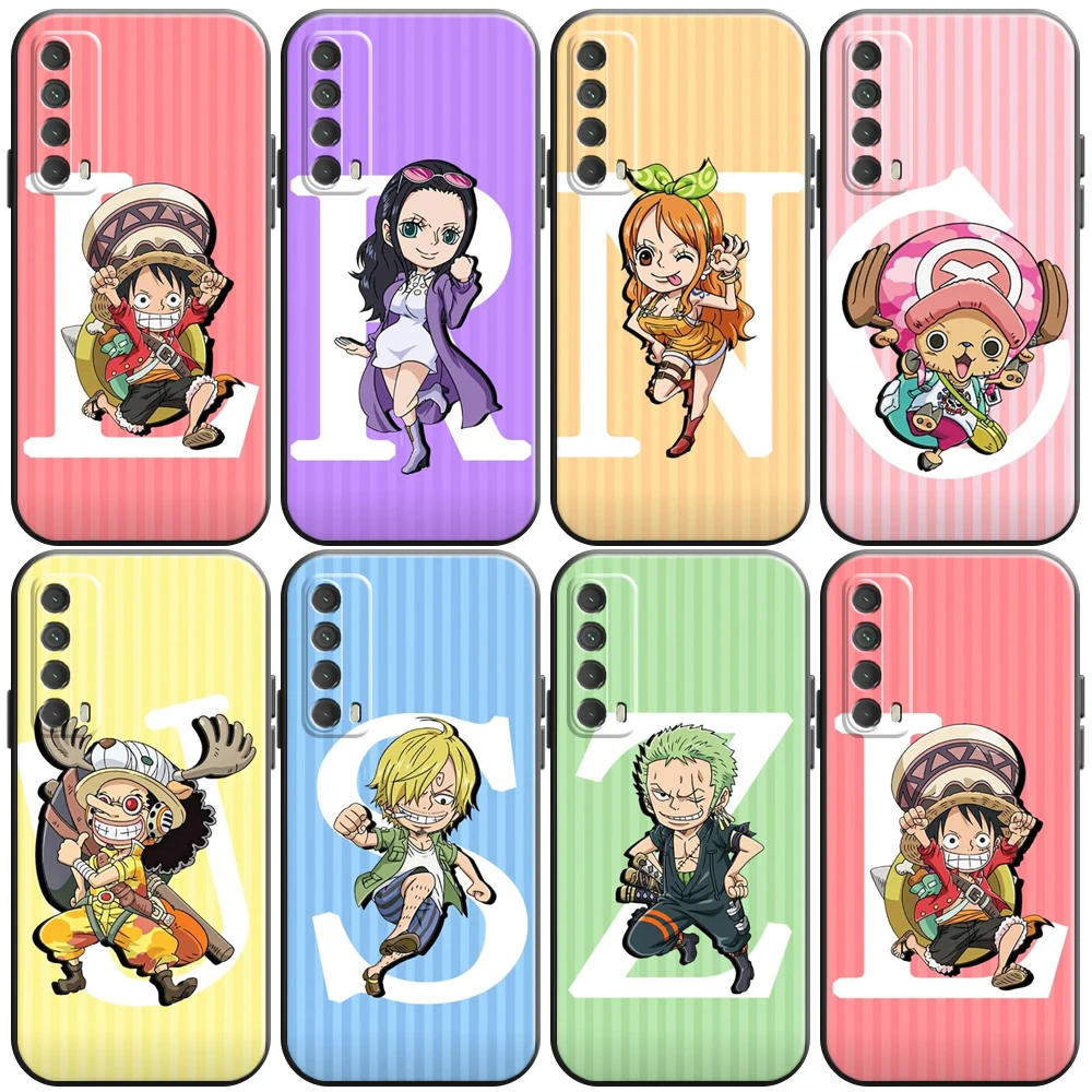 

ONE PIECE Anime Phone Case For Huawei Honor 10 V10 10i 20 V20 20i 10 20 Lite 30S 30 Lite Pro Silicone Cover Carcasa Back Black