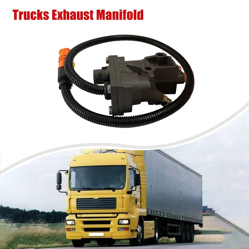 

Тормозной клапан выпускного коллектора для грузовиков с адаптером для MAN Trucks, воздушное соединение 51521600002 51259020125 2V5131363