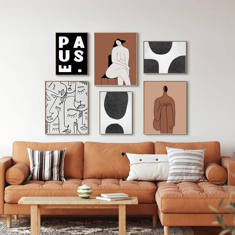 

Скандинавская Минималистичная абстрактная фигурка линии, геометрический цветной блок, английские настенные плакаты на холсте, картины, принты для декора гостиной