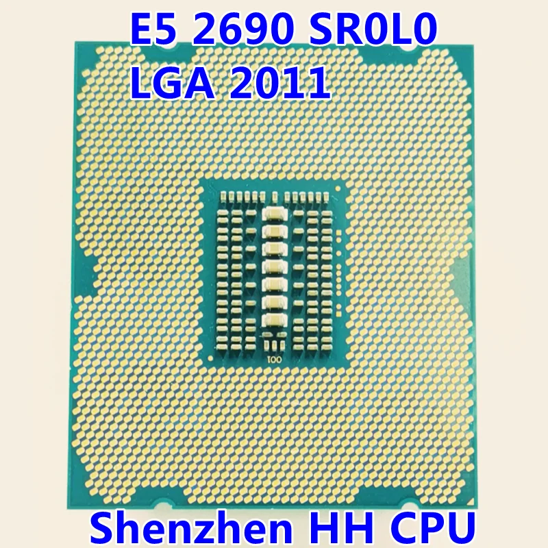 Восьмиядерный процессор E5 2690 SR0L0 2 9G C2 LGA2011 100% рабочий для настольного ПК сервера |