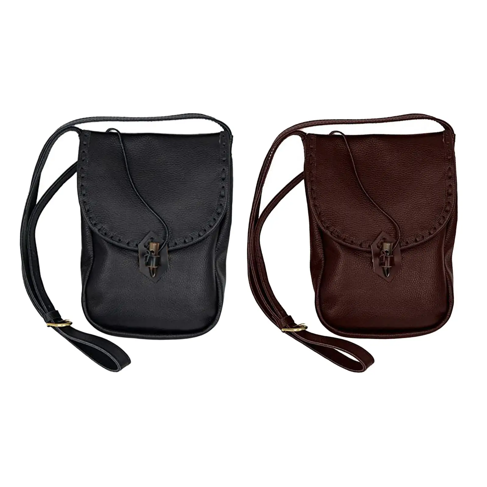 

PU Medieval Belt Pouch Style Waist Bag for Costume Accessory Roleplaying