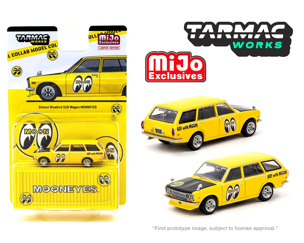 

Tarmac Works X Mijo Exclusive 1:64 Datsun Bluebird 510 Wagon Mooneyes T64G-026-ME2