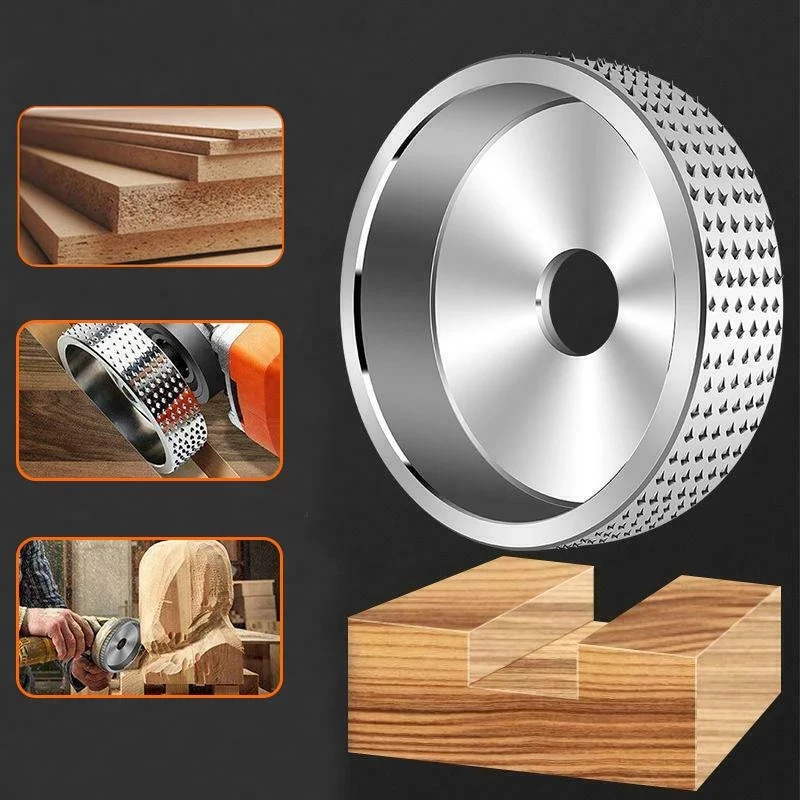 

Round Wood Angle Grinding Wheel Abrasive Disc 16mm Angle Grinder Carbide Coating Bore Shaping Sanding Carving Rotary Polish Tool