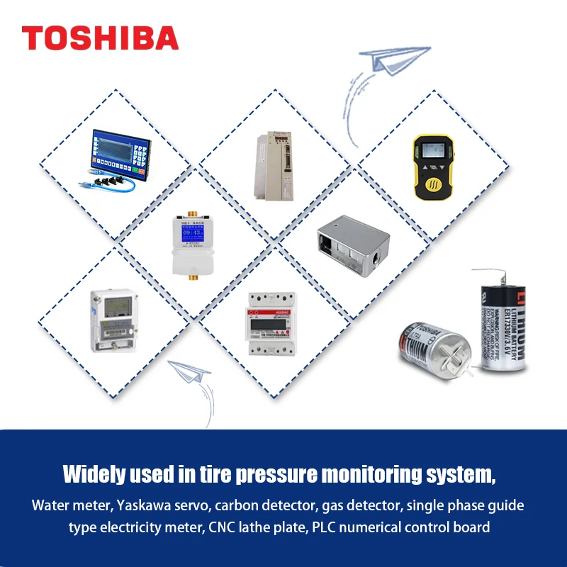TOSHIBA ER17330V 3 6 В первичная литиевая батарея для Mitsubishi PLC сервосистема A6BAT/MRBAT