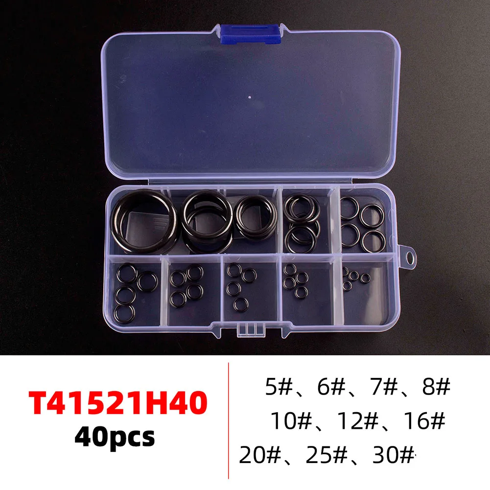 

40pcs Fishing Rod Repair Kit Ring Ceramic Guide Rings Rod Eye Replacement 4.72-30mm Fishing Tackle Accessories
