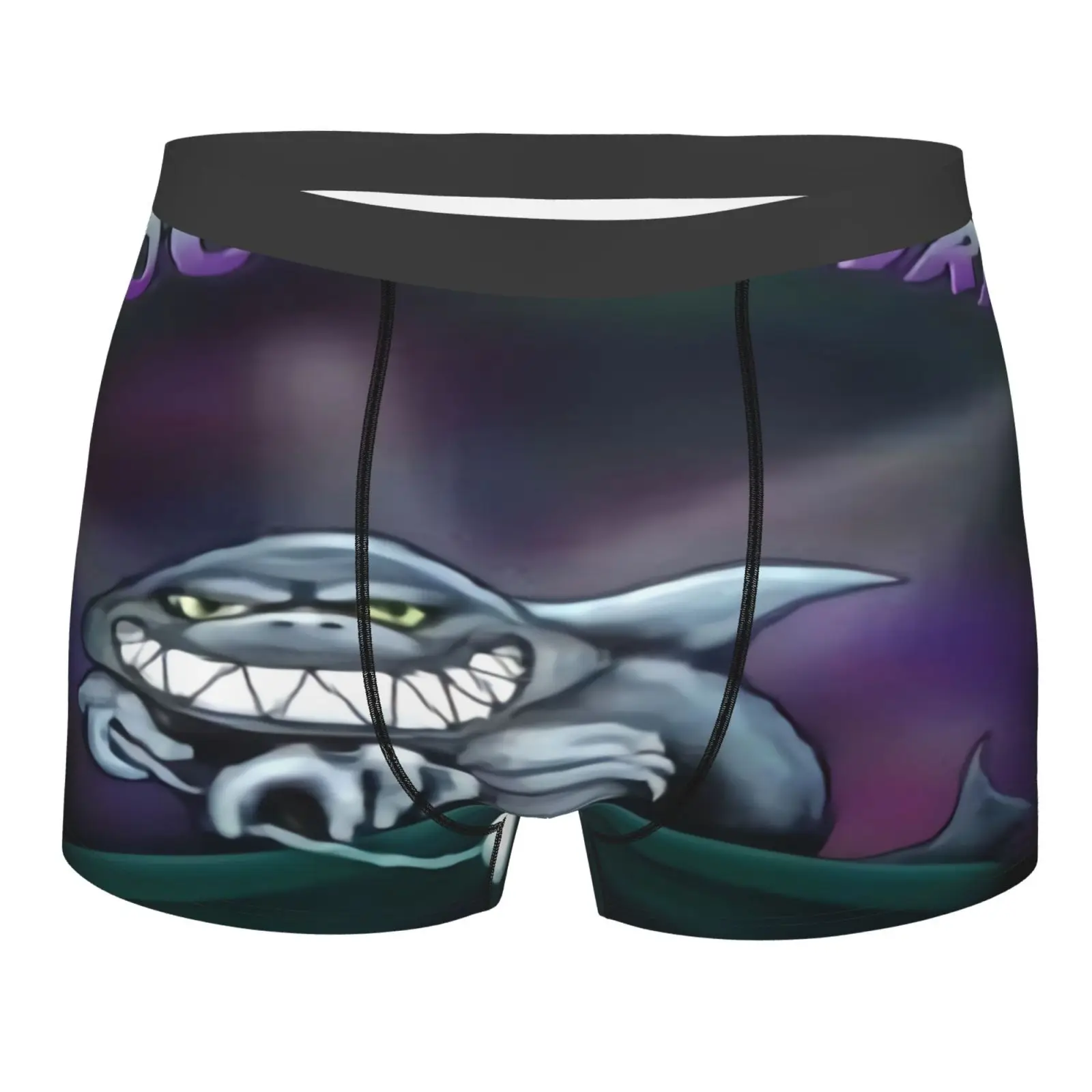 

Трусы-боксеры с карманами для мужчин и женщин, боксеры с бассейном и акулой, нижнее белье, розовые