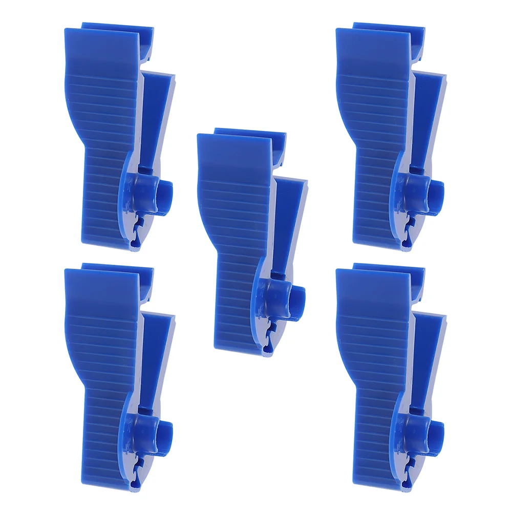 

5 Pcs Permeable Pipe Clamp Blue Accessories Peritoneal Supply Hose Tube Abs Plastic Dialysis Clips Control Office