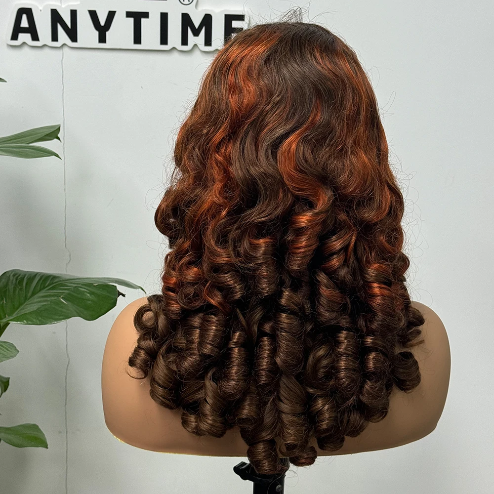 Плотность 300 100% человеческие волосы свободная волна Фуми надувные вьющиеся