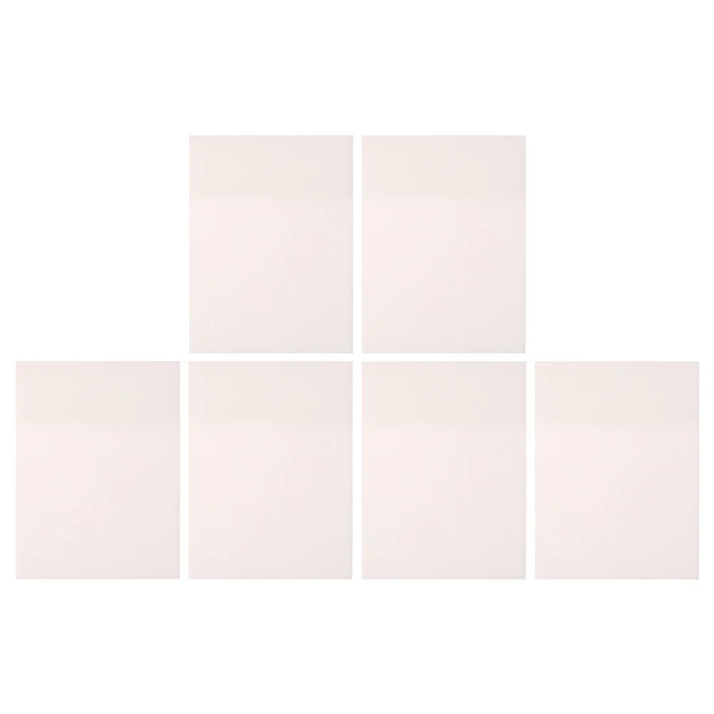 

6pcs Transparent Memo Notes Multipurpose Sticky Memo Pads Pocket Note Pads