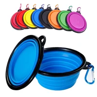 3501000ml large collapsible dog pet folding silicone bowl outdoor travel portable puppy food container feeder dish bowl