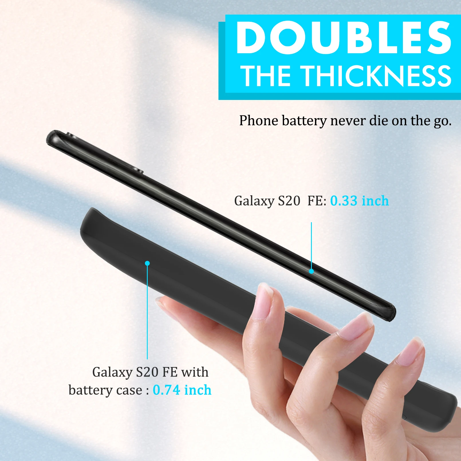 Tanie Szybka ładowarka Do Samsung Galaxy S20 FE Power Bank Zewnętrzna Szybka Obudowa Do ładowania 5000mAh Kup Szybka ładowarka Do Samsung Galaxy S20 FE Power Bank Zewnętrzna Szybka Obudowa Do ładowania 5000mAh