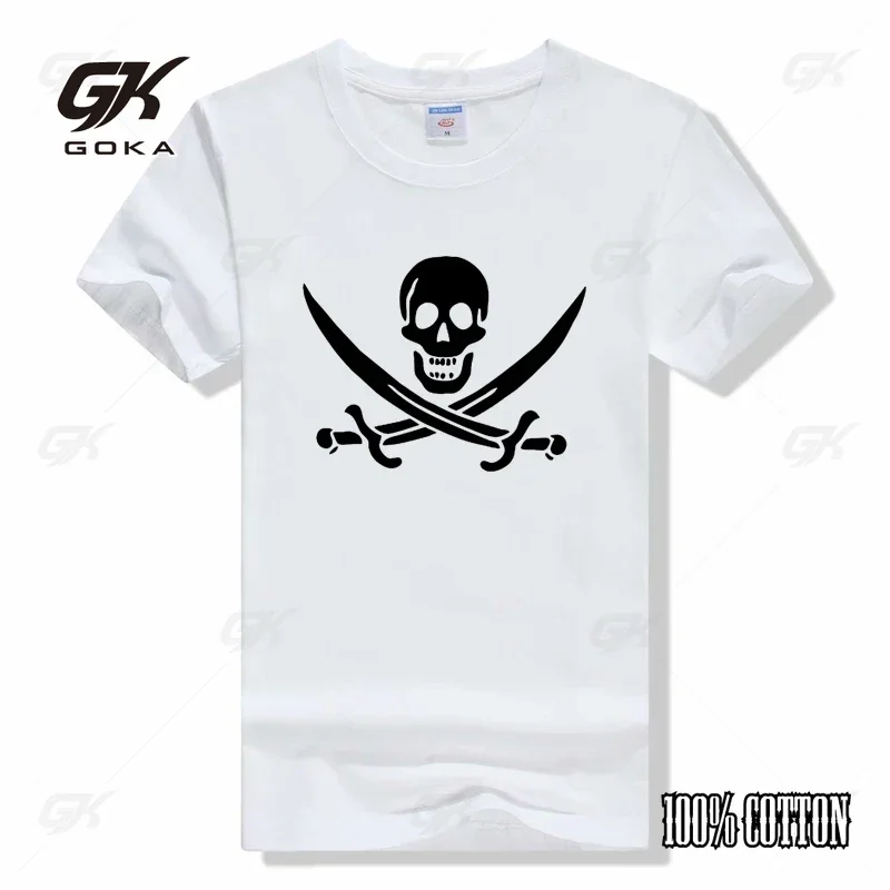 Calico Jack Sword Pirate Flag Jolly Roger Графическая футболка Футболка с пиратским флагом