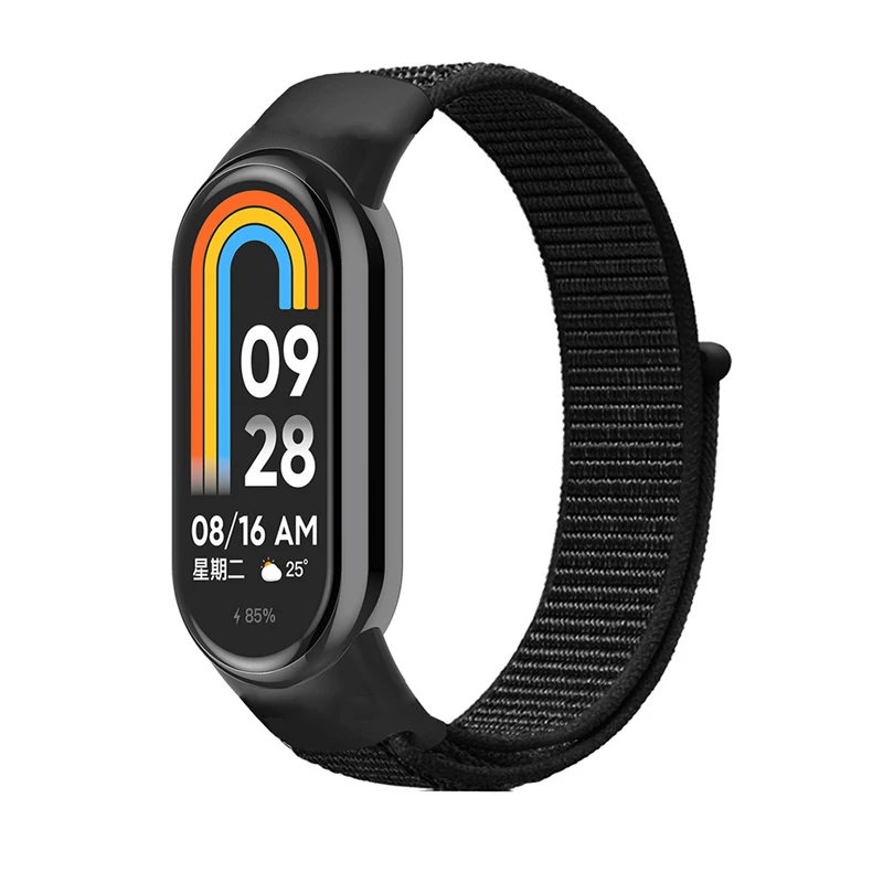 

Nylon Watchband For Xiaomi smart Band 8 smartwatch Sport loop miband8 NFC Correa Breathable Replacement Bracelet Mi band 8 Strap