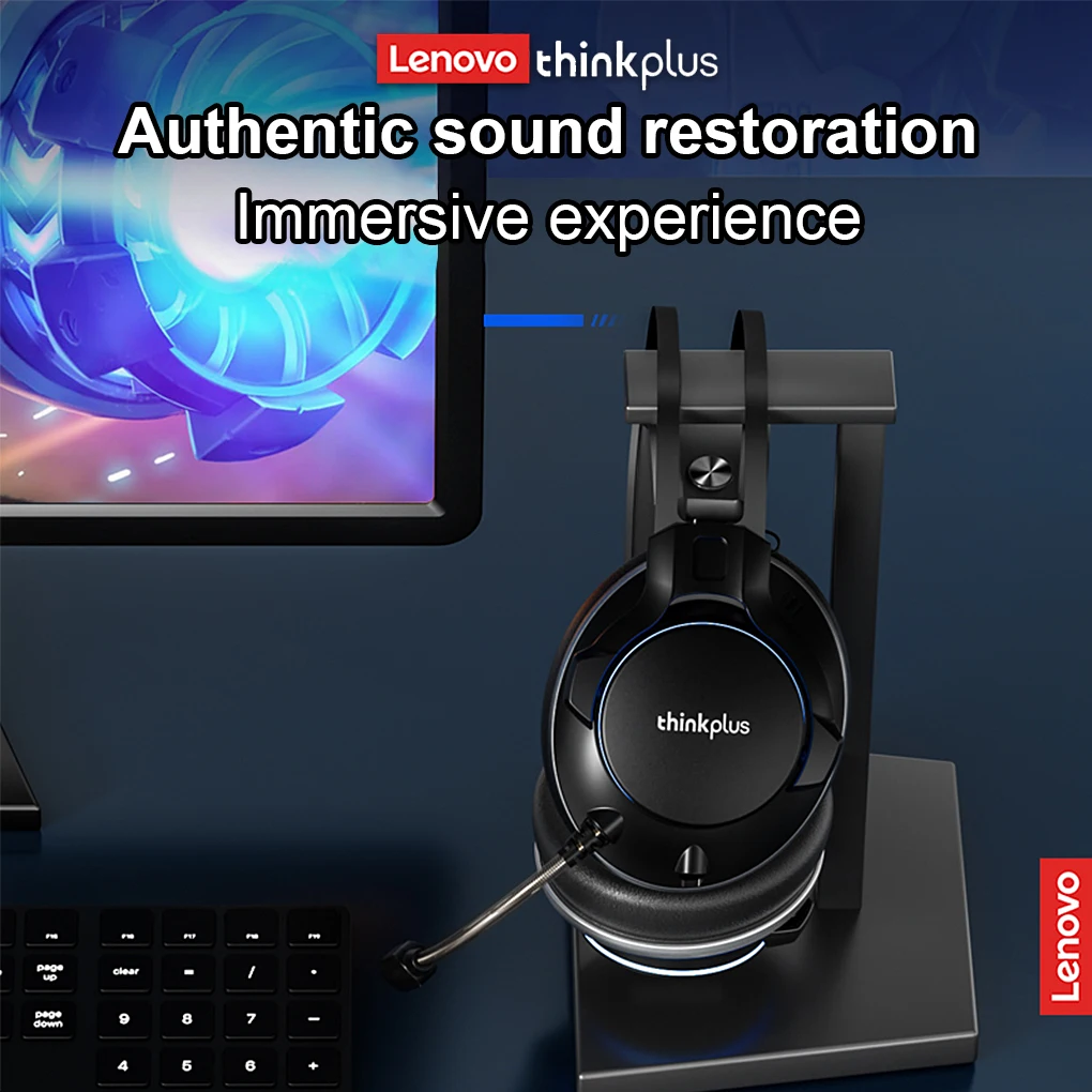 

Lenovo Gaming Headphone Portable 50mm Noise Reduction High Sensitivity Wired Earphone Computer Headset Accessories