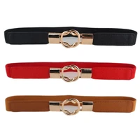 Women Thin Elastic Waist Belt Dress Apparel Accessories High Quality Colors Fashion Black White Waist Brand Hot Sale