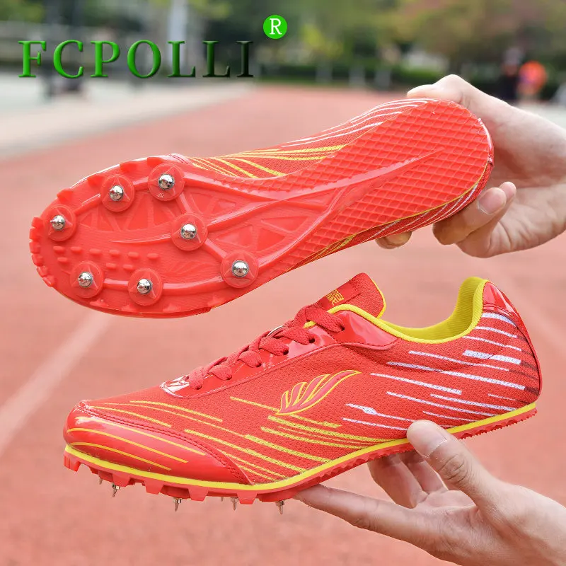 

Best Selling Couples Track Field Spikes Anti Slip Womens Sports Shoes Designer Spike Running Shoe Top Quality Track Field Shoes