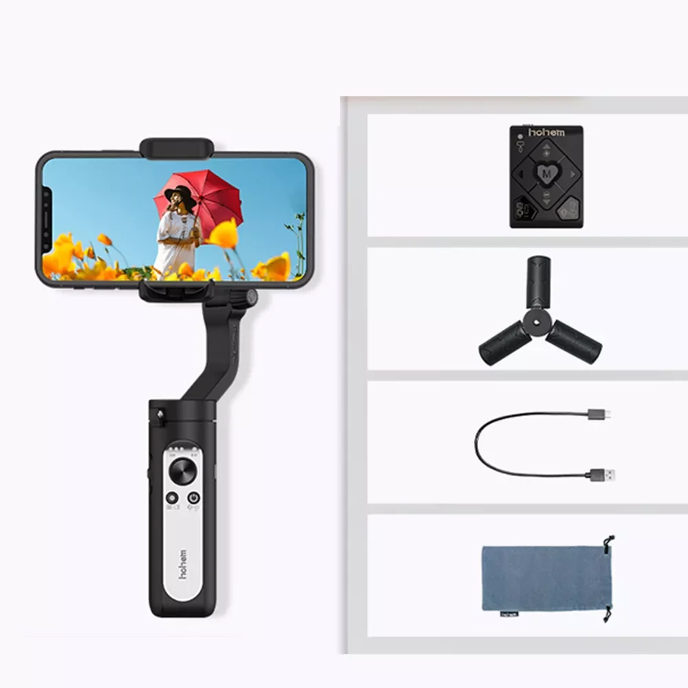 

hohem iSteady X2 Mobile Phone 3-Axis Gimbal Stabilizer Shooting Live Broadcast Smart Anti-shake Stabilizer with Remote Control