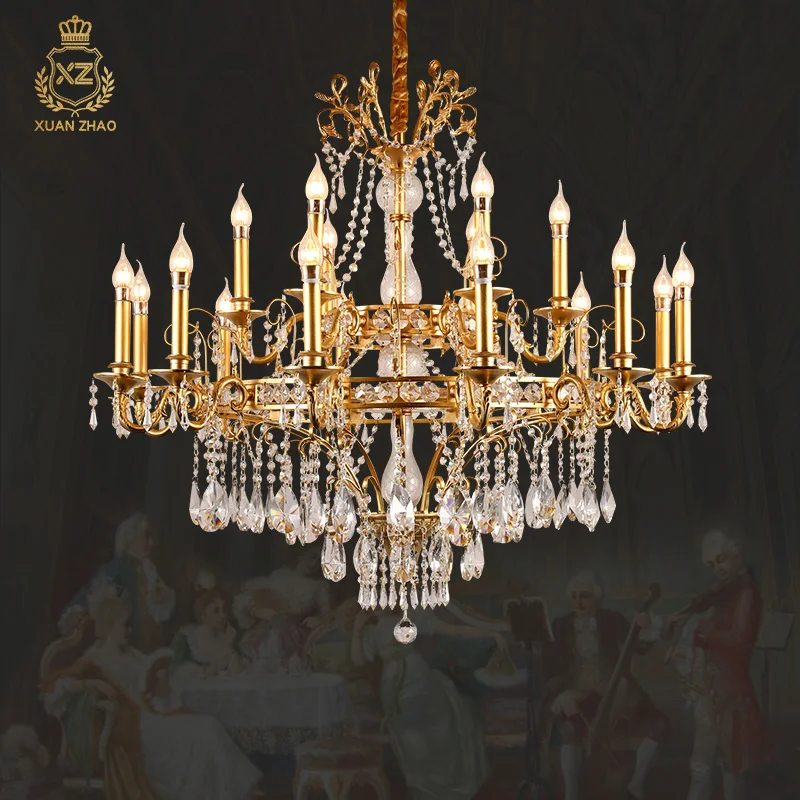 Европейские подвесные светильники латунные для гостиной освещение столовой