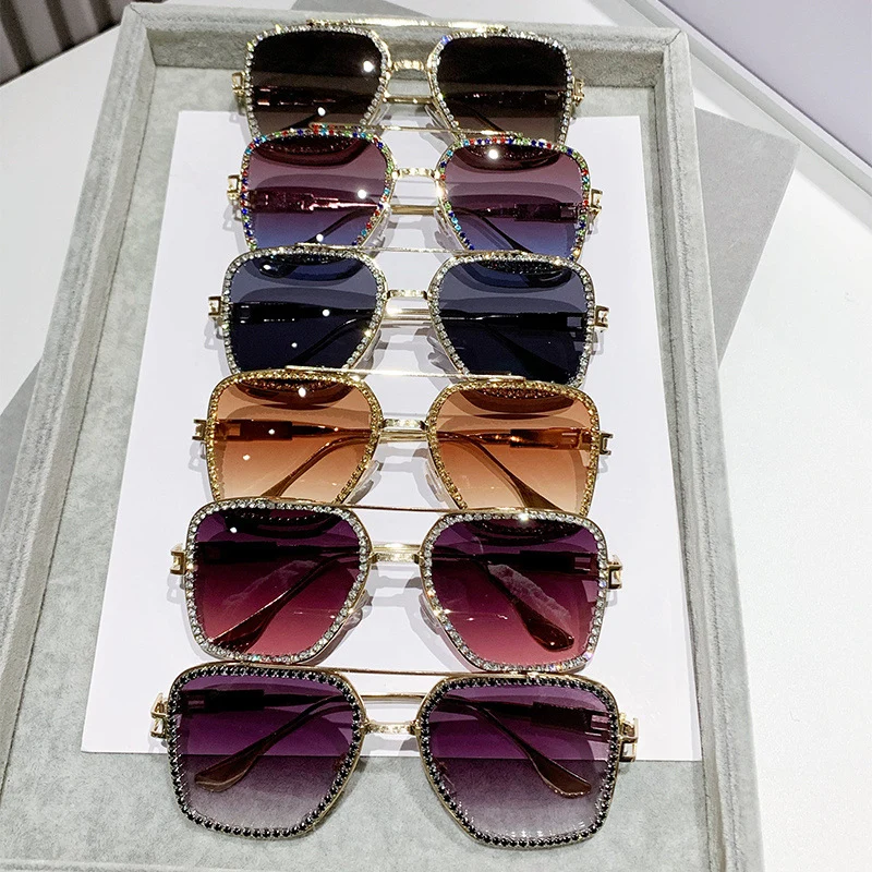 Солнцезащитные очки UV400 для мужчин и женщин роскошные большие брендовые