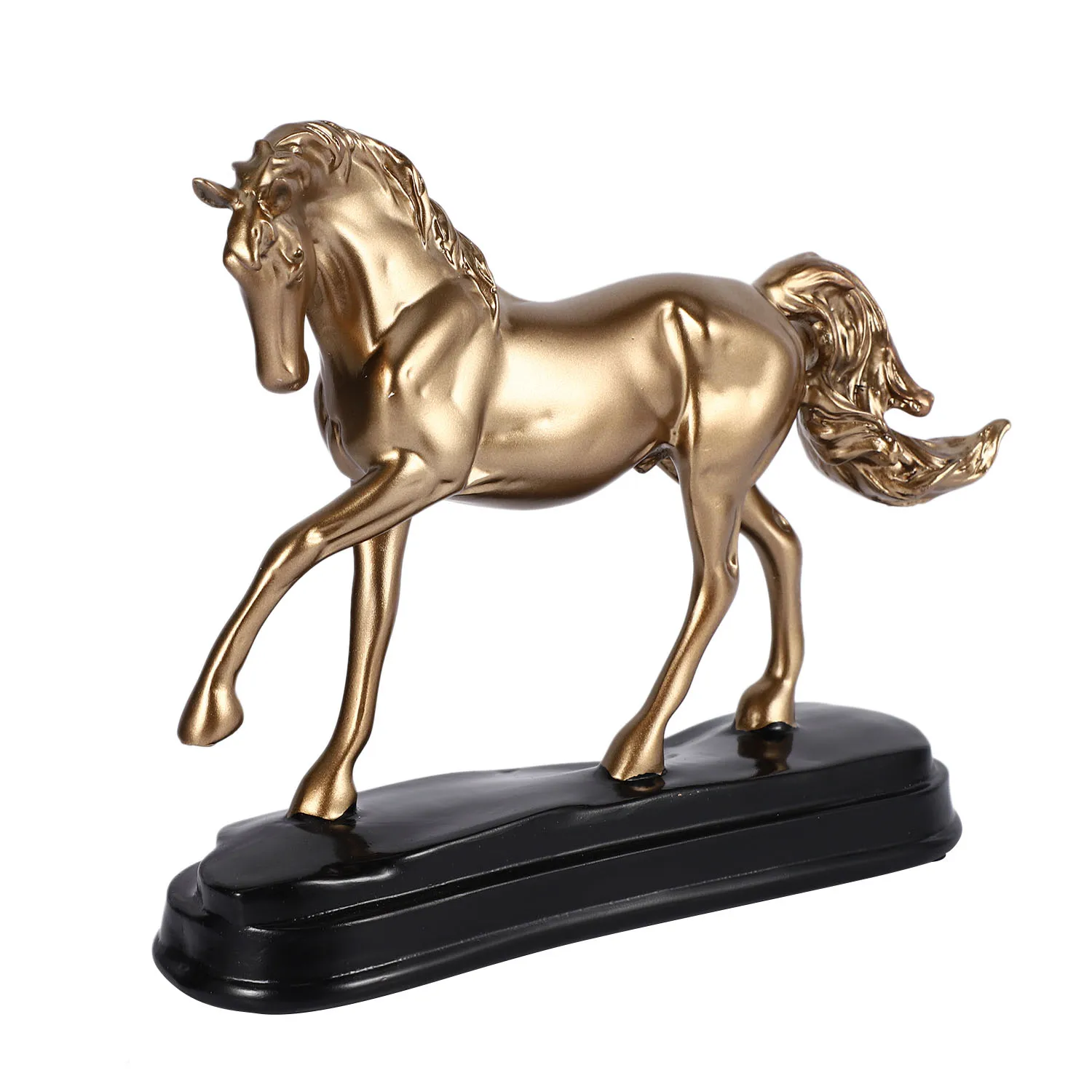 

Home Decor Resin Copper Horse Ornaments Artificial Wine Cabinet Crafts Home Decor Accessories Gifts Imitation Animal Figurine