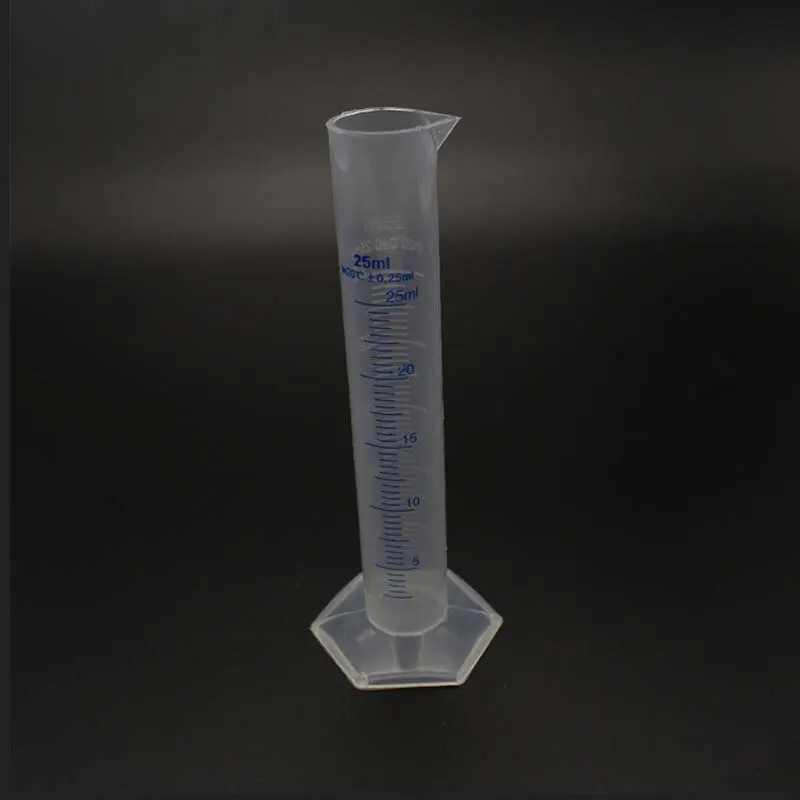 

25ml New Plastic Measuring Cylinder Graduated Cylinders Container Tube for Lab Supplies Laboratory Tools for School Accessories