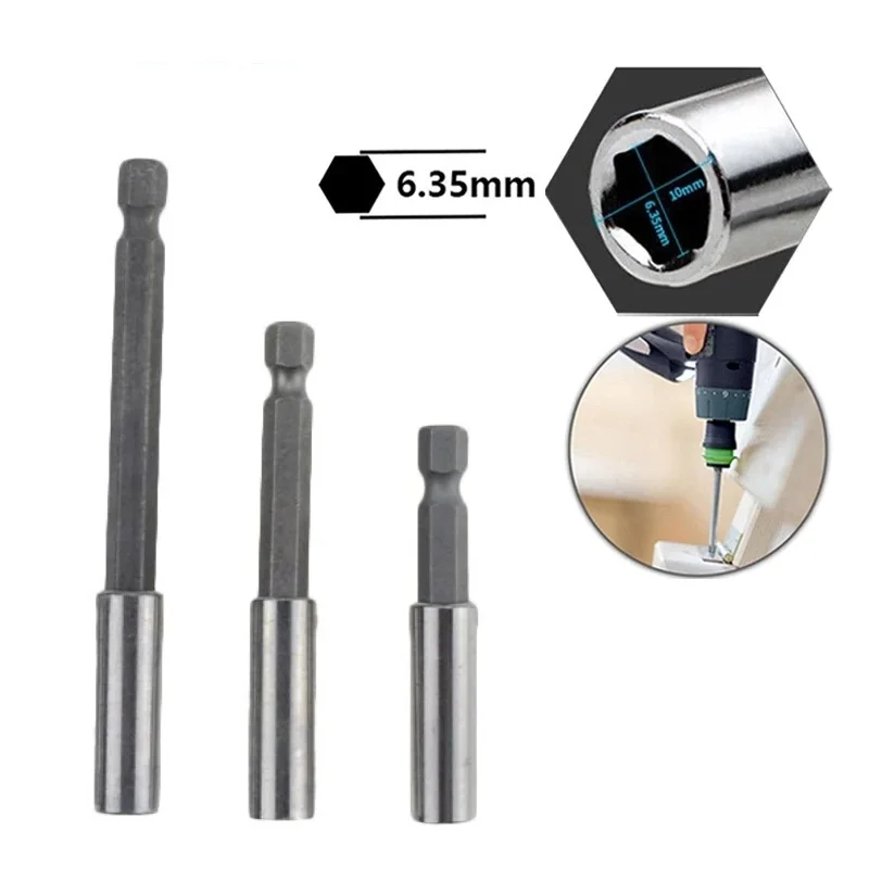 1PC 1/4 Hex Rod Shank Magnetic Screwdriver Extension Quick Change Bit Socket Long Handle Screwdriver Hand Tool