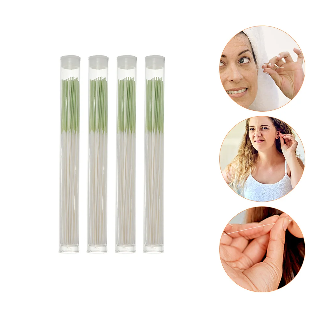 

4 Boxes Cleaner Earrings Hole Earring Cleaner for Home Earring Ear Cleaning