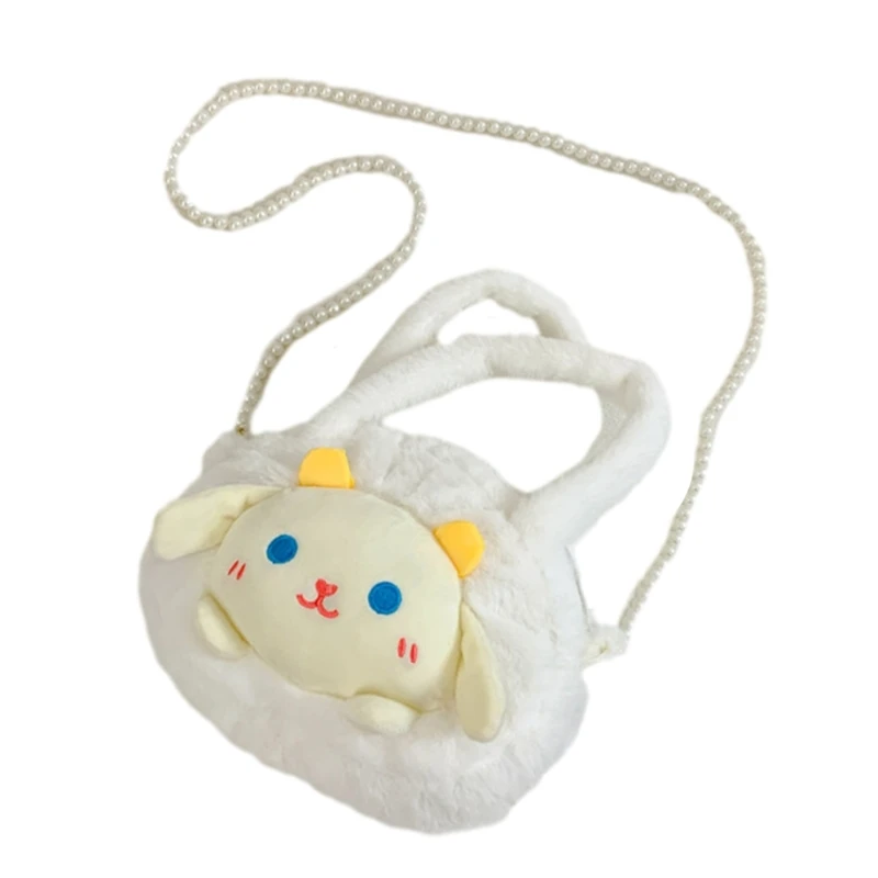 

Плюшевая большая сумка для девочек, женская сумка с мультяшными животными, сумка через плечо, дорожная сумка