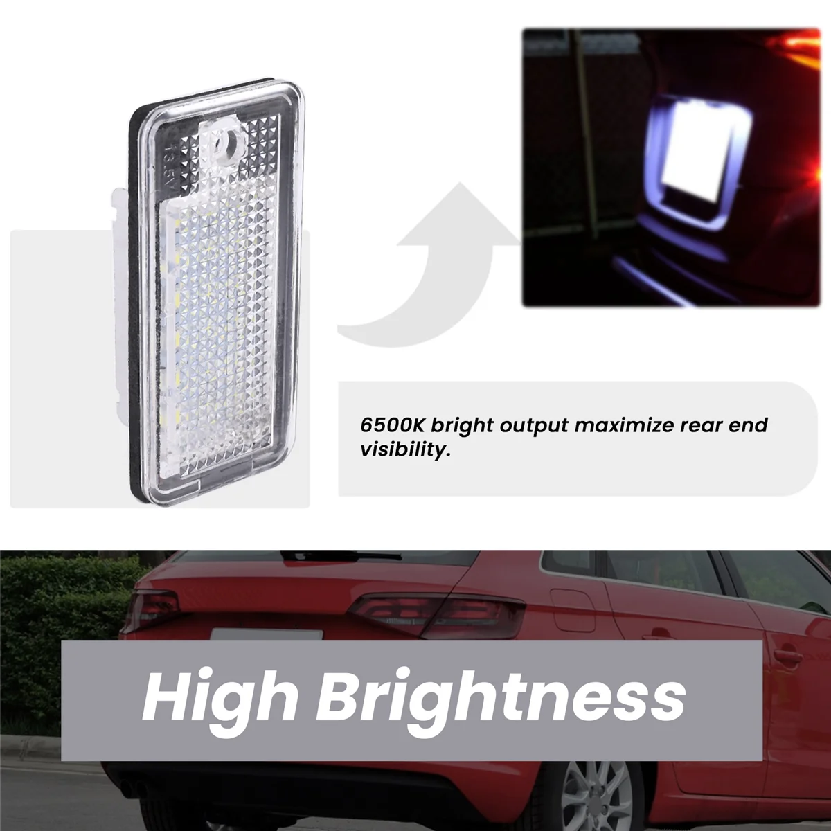 Автомобильный фонарь с номерным знаком для Audi A3 S3 8P A4 B6 B7 A5 A6 4F Q7 A8 S8 C6