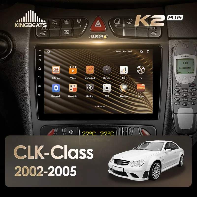 KingBeats штатное головное устройство For Mercedes Benz CLK Class C209 A209 2002 - 2005 GPS автомагнитола на