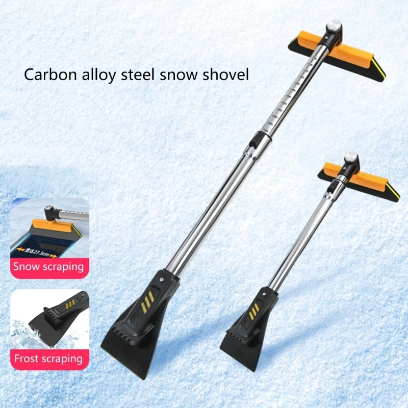 

Snow Removal Brush Scratch Free Ice Scraper Adjustable Snow Shovel Multifunctional Deicing Tool Windshield Snow Broom D7YA