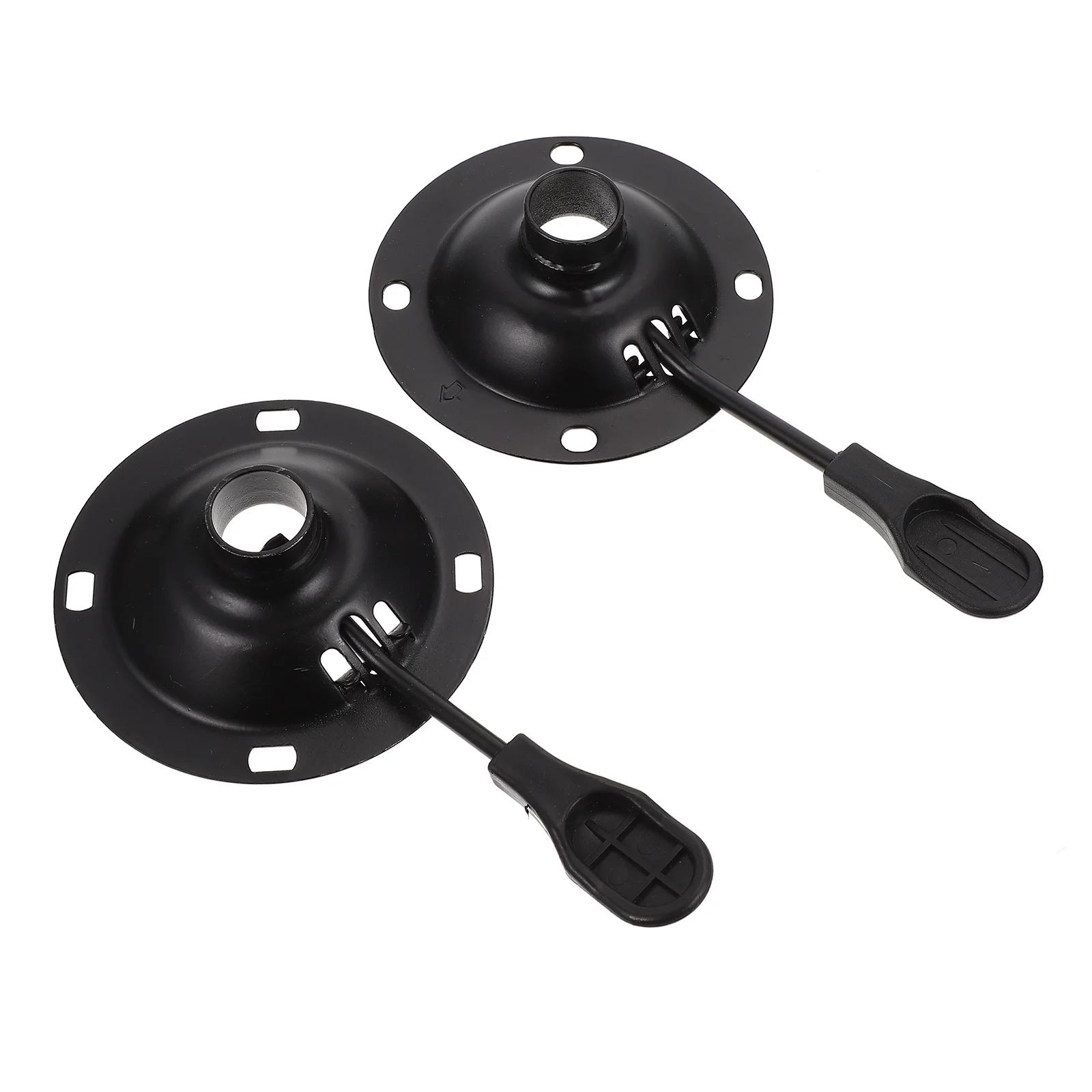 

2 Pcs Chair Chassis Fittings Ironware Metals Trays Premium Perfect Mountings Round Swivel Hardware Accessories Durable
