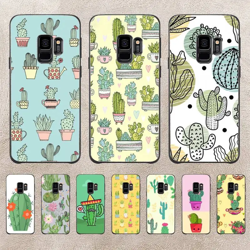 

Plant Cactus Flower Pattern Cartoon Phone Case For Samsung Galaxy A51 A50 A71 A21s A31 A41 A10 A20 A70 A30 A22 A02s A13 A53 5G