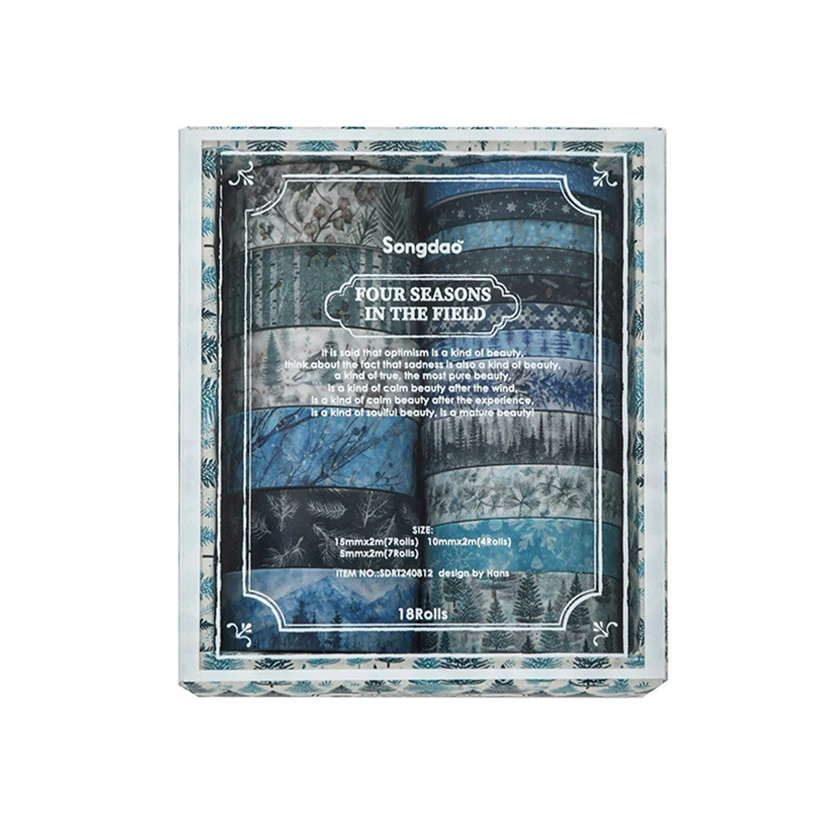 

Ленты Washi Four Seasons 18 рулонов YOUQIWJ