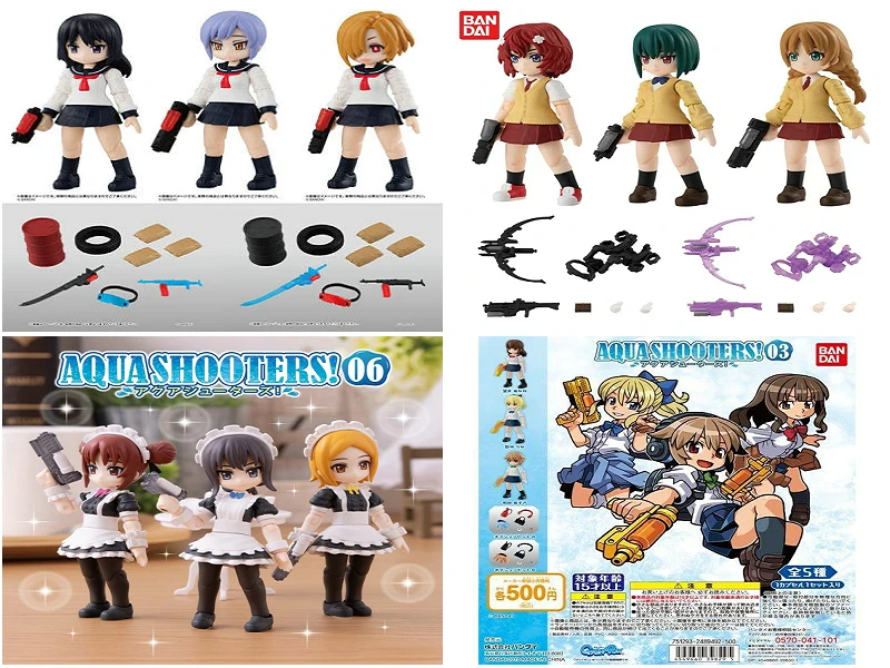 Стрелки Bandai Gashapon водяной пистолет шутер 08 06 0 7 ручная девушка в сборе модель