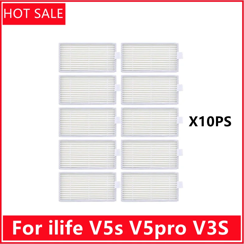 

HEAP Filter Mop Cloth 10pcs side Brush for chuwi ilife v5s life v5 pro x5 V3L V5 V3S V3S pro V50 Robotic Vacuum Cleaner Parts