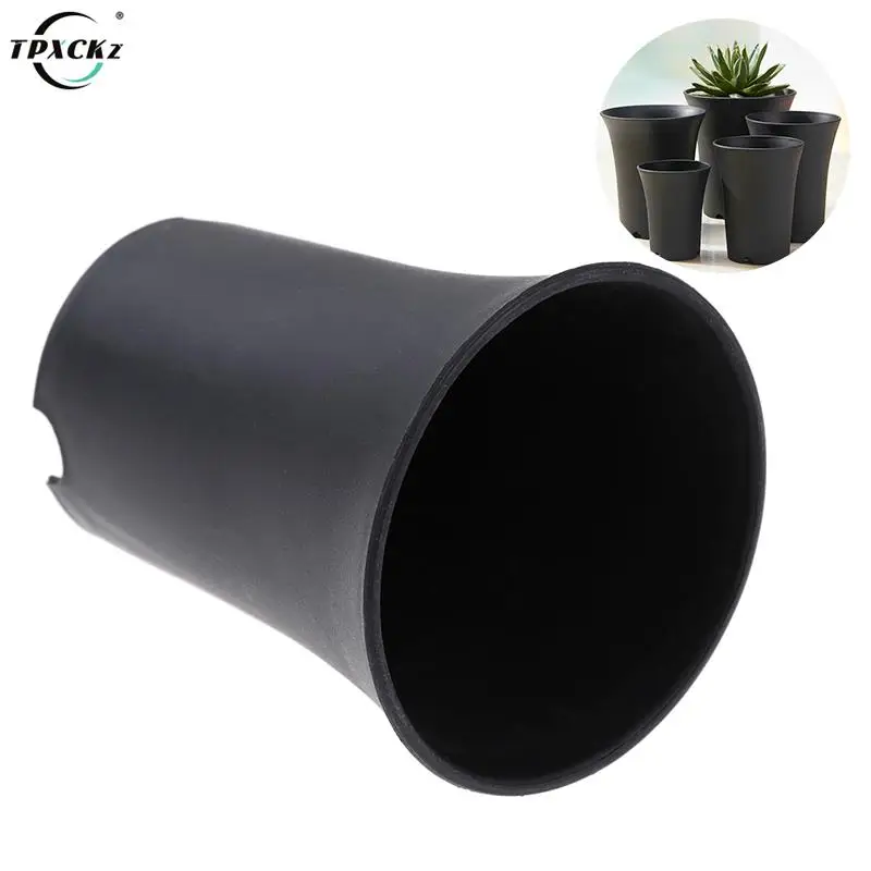 

1PCS Simple Plastic Round Succulents Pots Flower Planter For Garden Decoration Balcony Green Planting Home Garden Pot